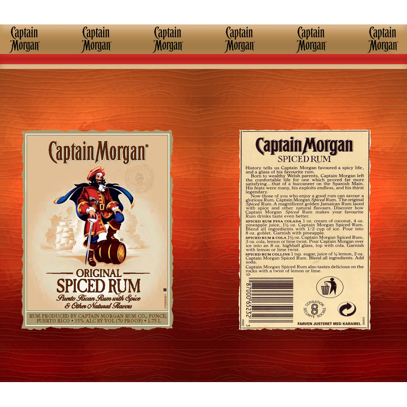 Captain Morgan Bottle Tumbler Sublimation Design 20ozSkinny Tumbler Sublimation Designs Drinks Tumb 0