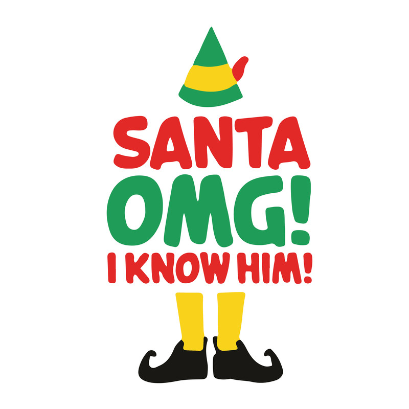 Buddy The Elf 27 Movie Quotes Editable SVG PNG DXF Eps Pdf For Christmas Cards Tshirts Holiday Prin 0