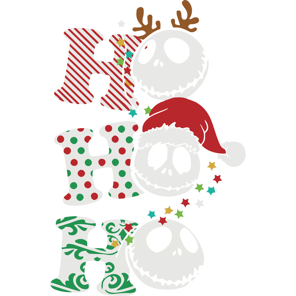 Ho Ho Ho Skellington Christmas PngJack Skellington Christmas Png Merry Christmas Png Digital Downl 0