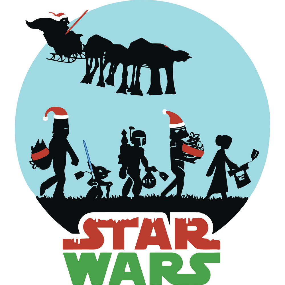 Star Wars Characters Holiday Gifts Death Star Star Wars Svg Ready To Print Star Wars Christmas Svg 0