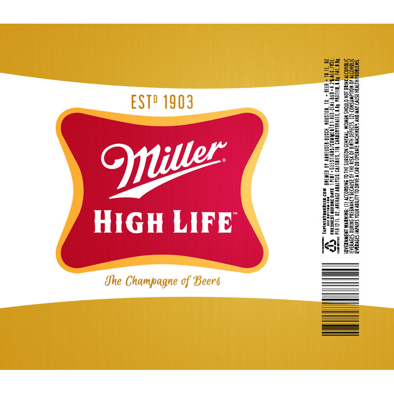 Miller High Life Can Tumbler Png Miller High Life Can 20oz Skinny Sublimation Designs Png Drinks Tu 0