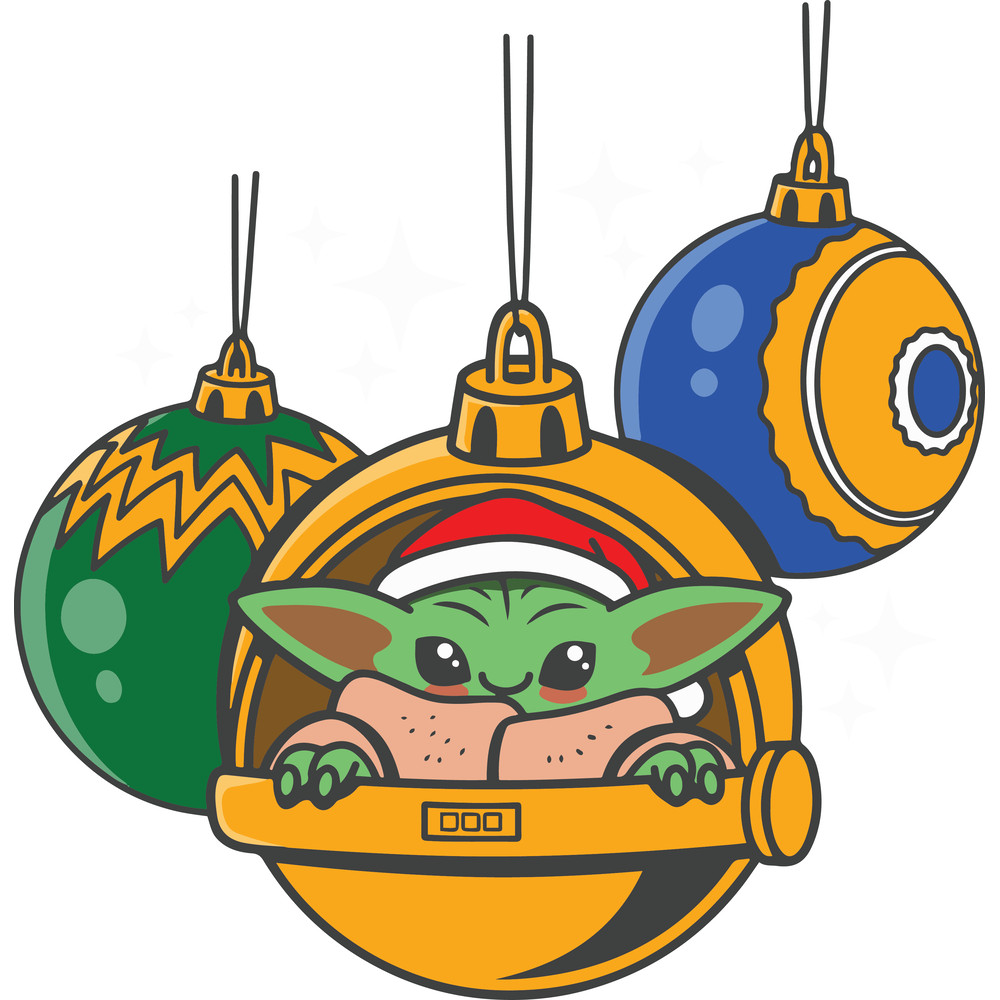 Yoda Baby Christmas Christmas Svg Christmas Svg Files 0