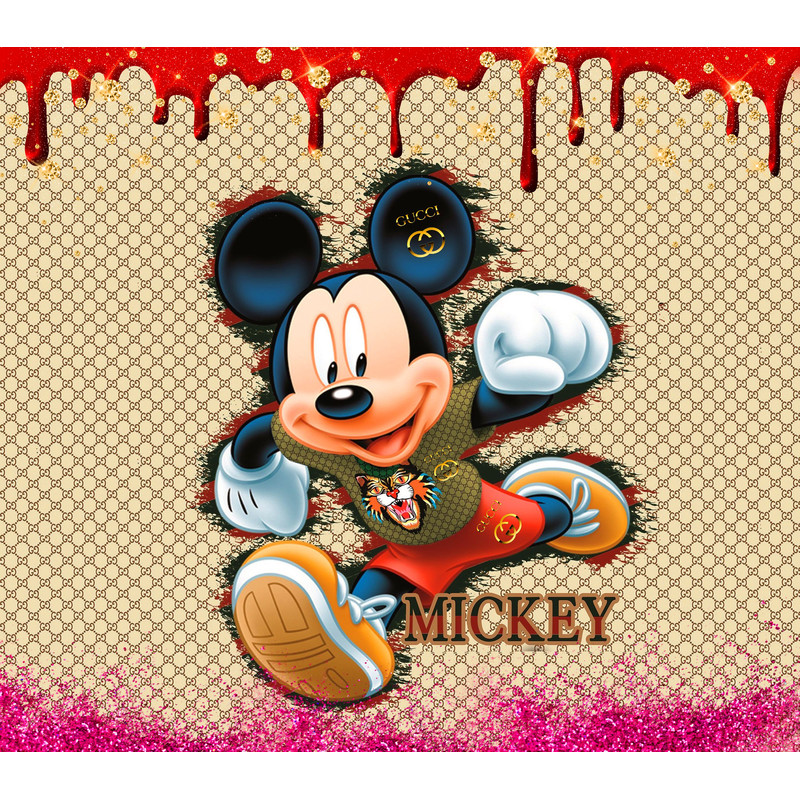 Mickey Gucci Tumbler 20oz Skinny Png Gucci Tumbler Png Fashion 20oz Skinny Tumbler 0