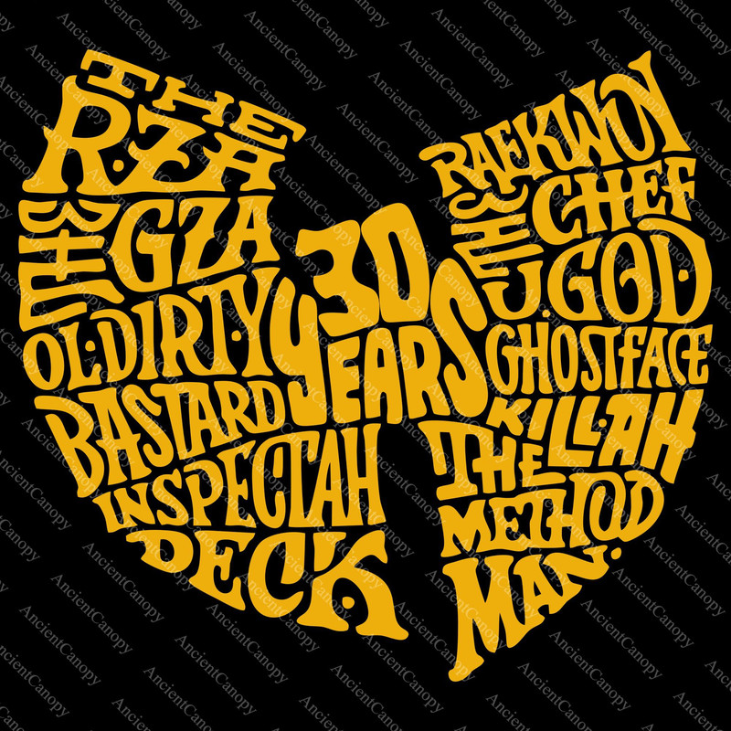 30 Years Wu Tang Clan PNG SVG EPS Digital Download  East Coast HipHop  Hardcore HipHop  Rap Music   0