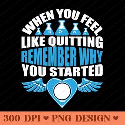 never give up inspirational science and medical quote png design