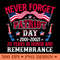 Never Forget Patriot Day 20 Years In Honor And Remembrance 20012021 PNG Design 0