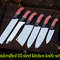 Handcrafted D2 Steel Best Kitchen Knives Set With Leather Roll Carry Bag 0
