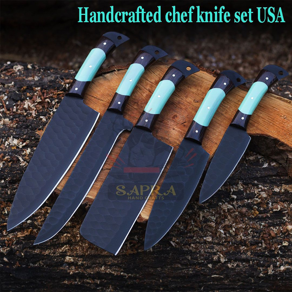 Handcrafted chef knife set USA
