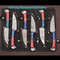 6Piece Damascus Steel Steak Knife Set With Leather Roll Bag 2