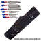 Custom Handcrafted 6Piece Forged Damascus Steel Kitchen Knife Set Texas Flag Handles With Leather 2
