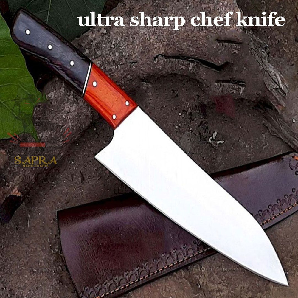 Customd2steelchefknife13inchhandcrafted 5