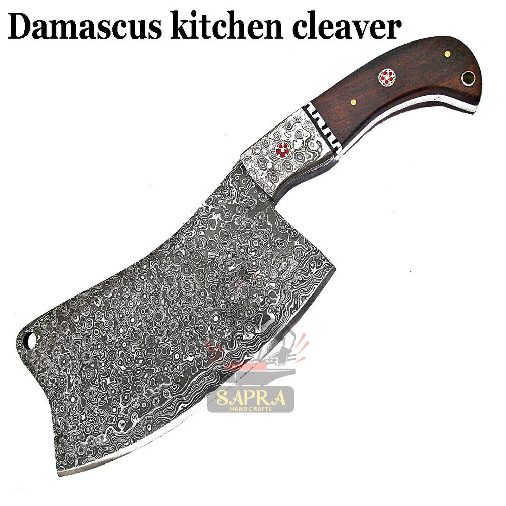 Handmadedamascuscleaverforgedraindrop 1