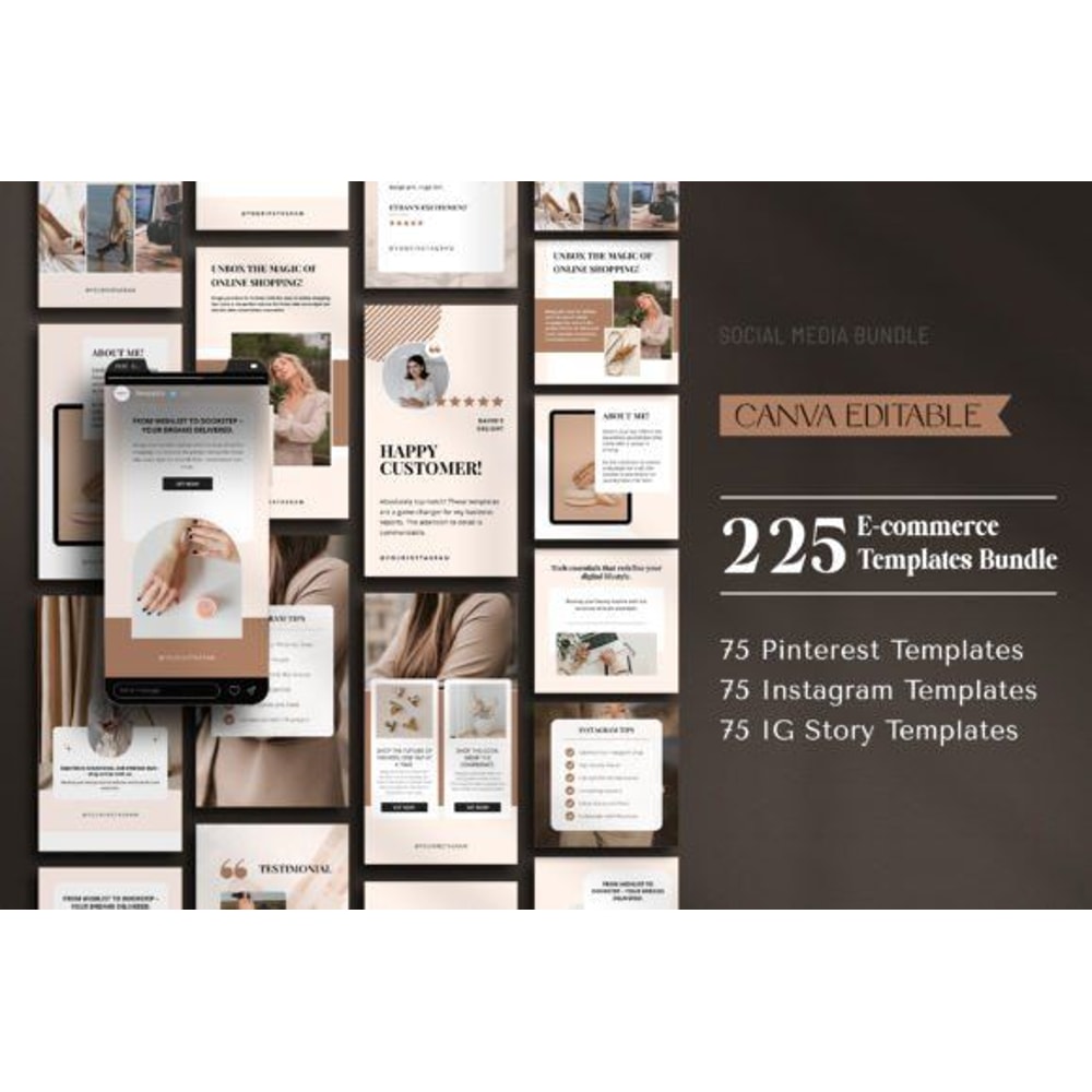220 Modeles Daffaires Instagram ECommerce BUNDLE 4