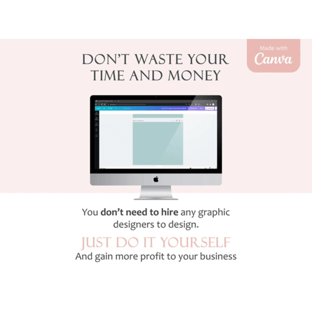 Rose Gold Instagram Canva Template 4