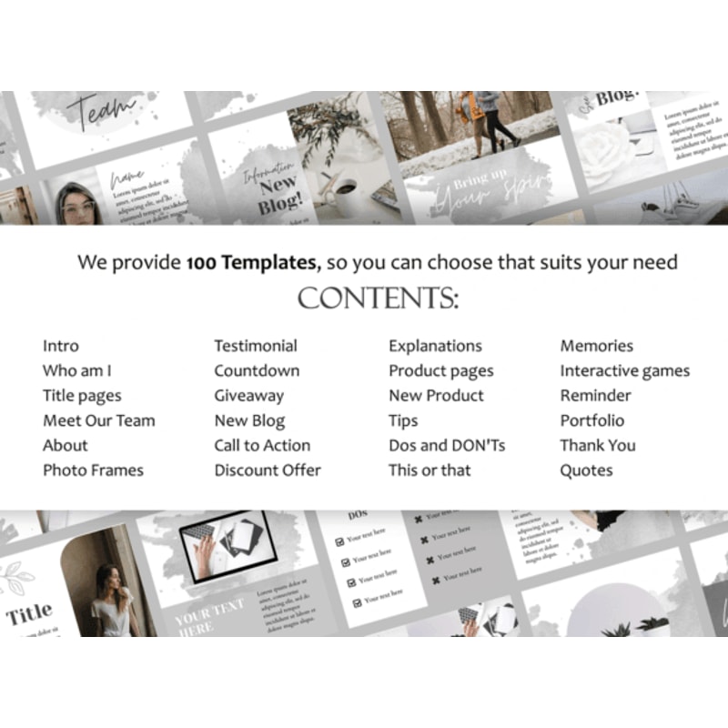 Silver Instagram Post Template Canva 3