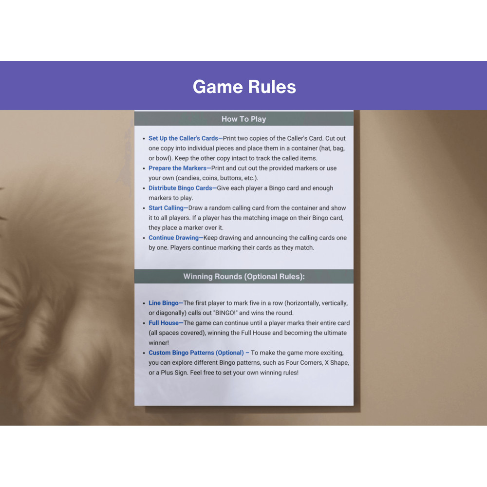 Baby Shower Bingo Game  60 Printable Cards Cute Baby Bingo Gender Neutral Fun Party Game 7