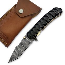 handmade folding knife liner lock knife | handle material rosewood used for camping hunting outdoor survival knife