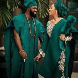 nigerian traditional wedding dress, african wears, womens outfit, mens agbada