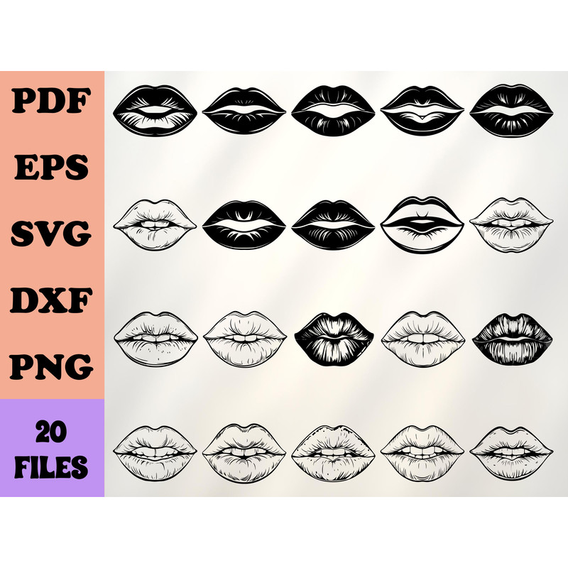Lips SVG Bundle 0
