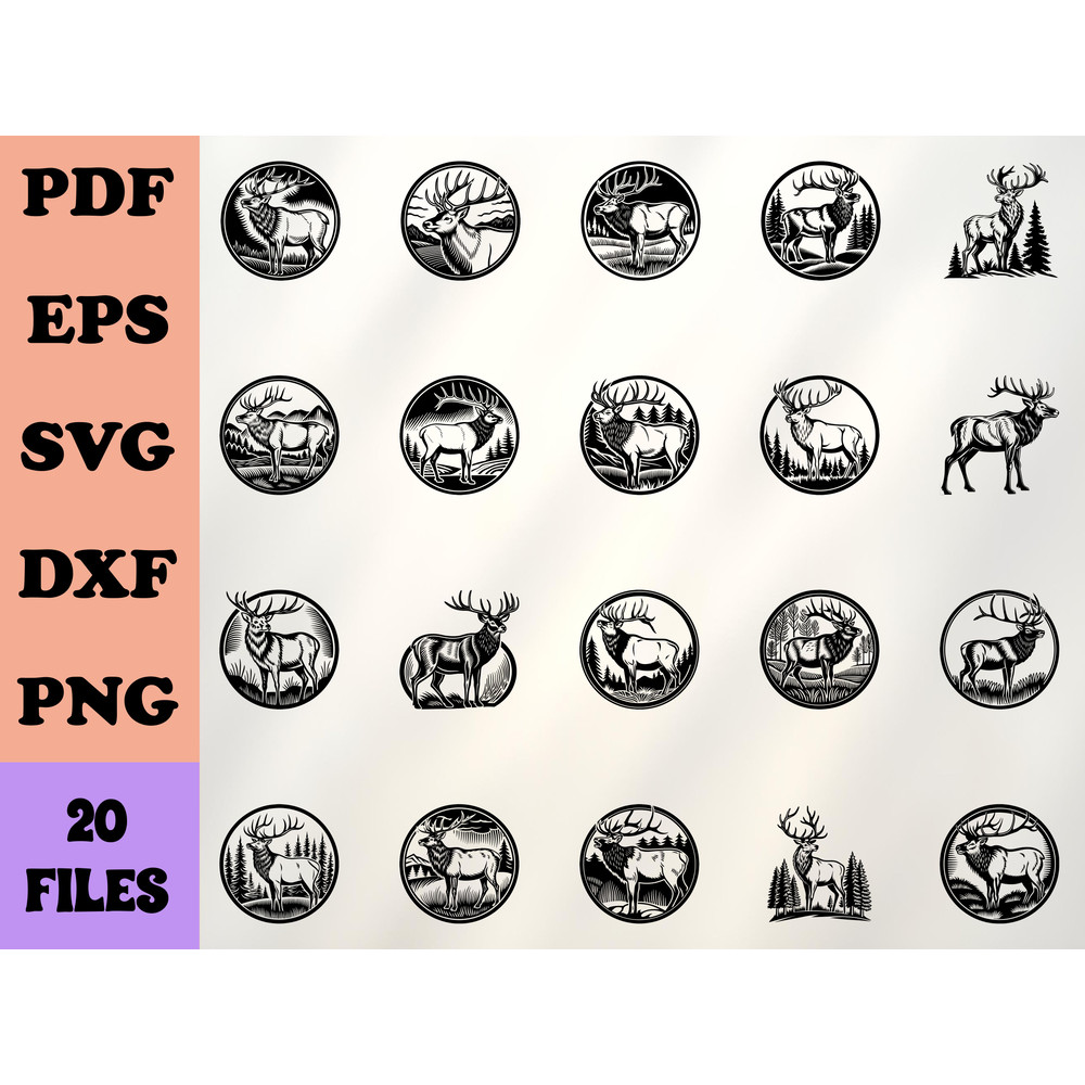 Elk Svg Bundle 0