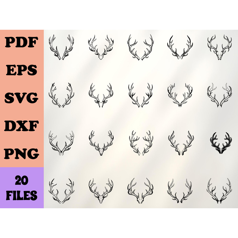 Deer Antlers SVG 0