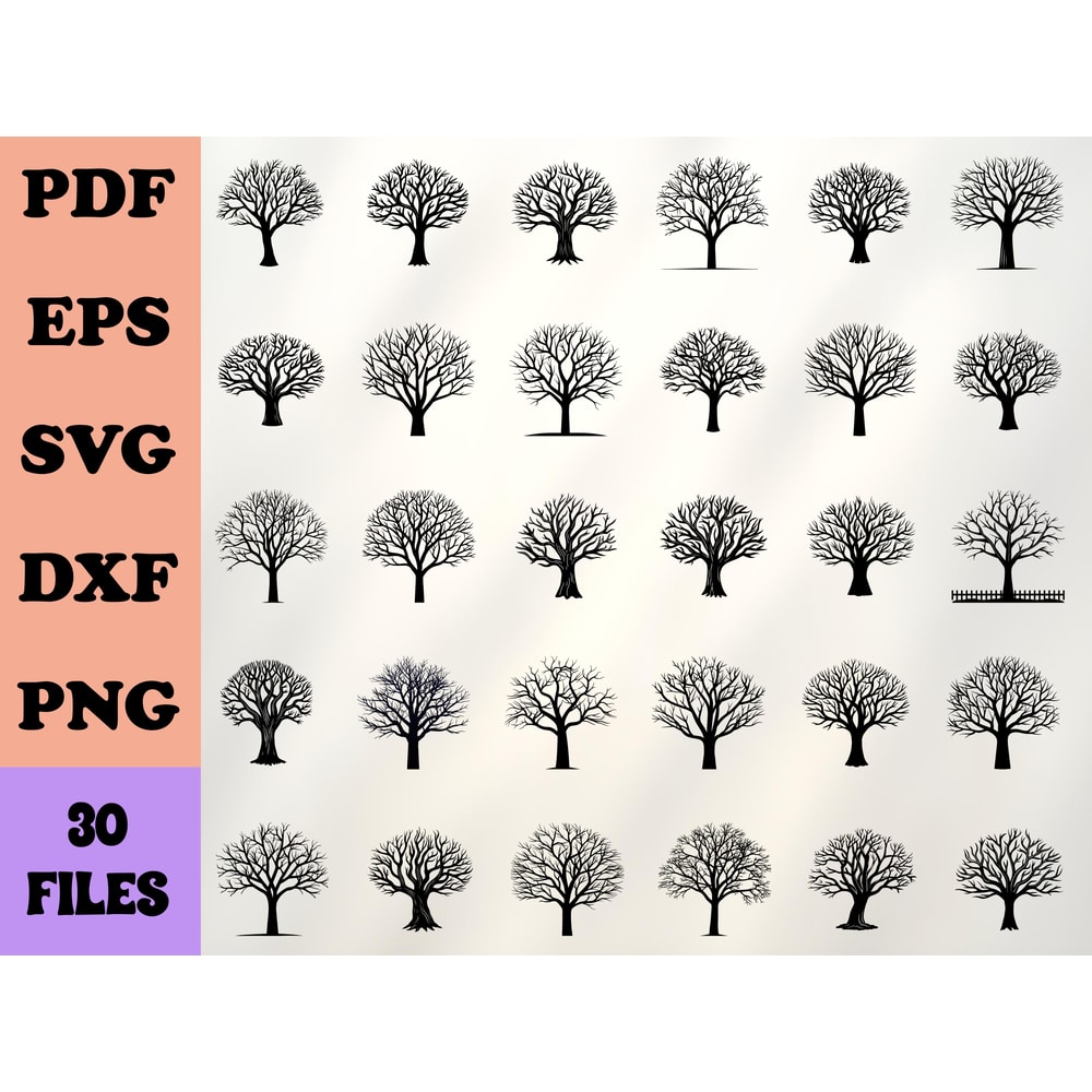 Bare Tree SVG Bundle 0