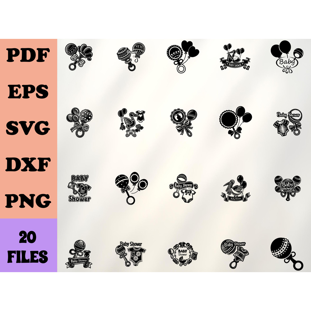 Baby Shower Svg 0
