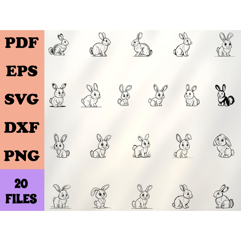 Rabbit SVG Bundle 0