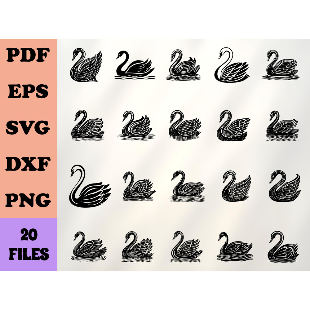 Swan SVG Bundle 0
