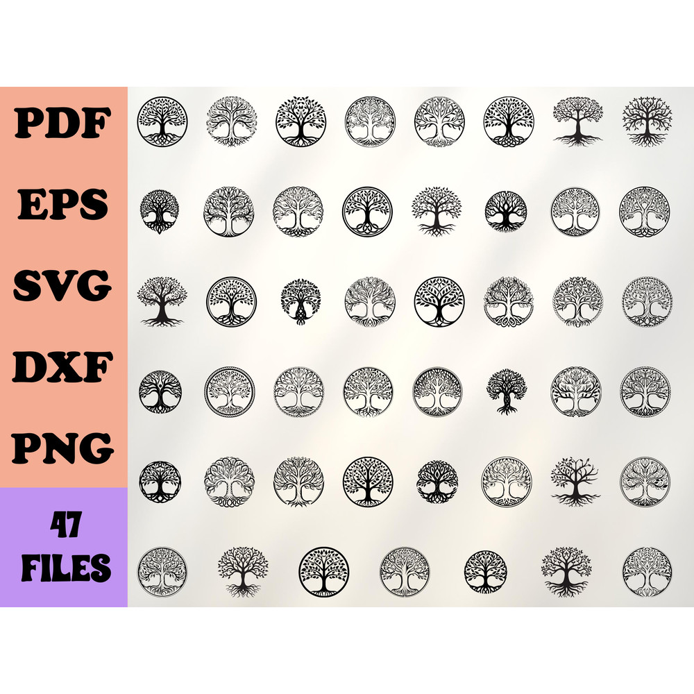 Logo Tree Of Life Svg Bundle 0