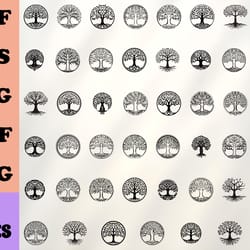 logo tree of life svg bundle