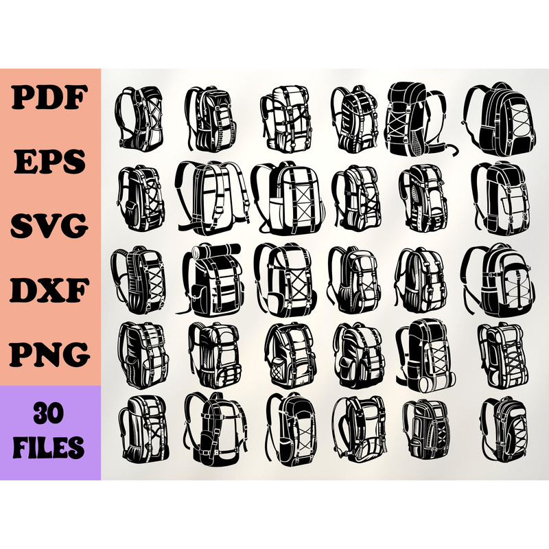 HIKING BACKPACK Svg 0