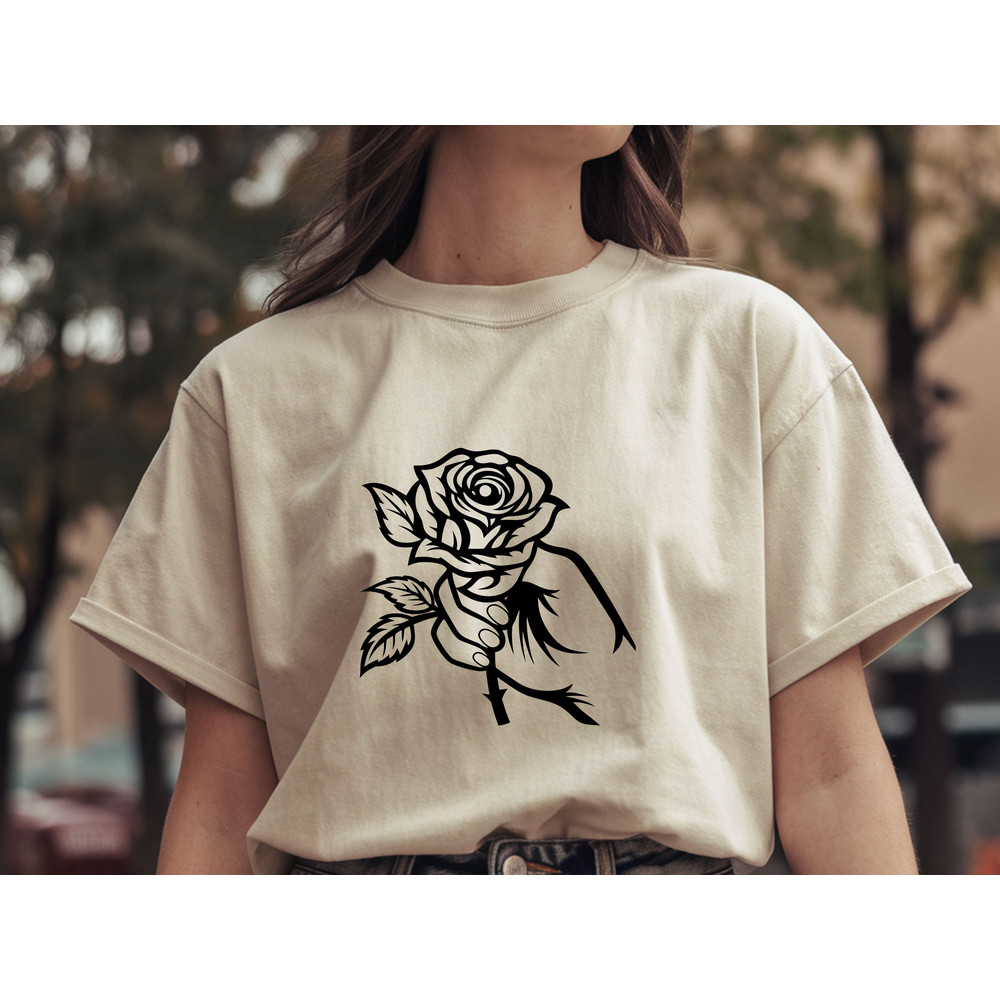 Hand Holding Rose Svg Bundle 1