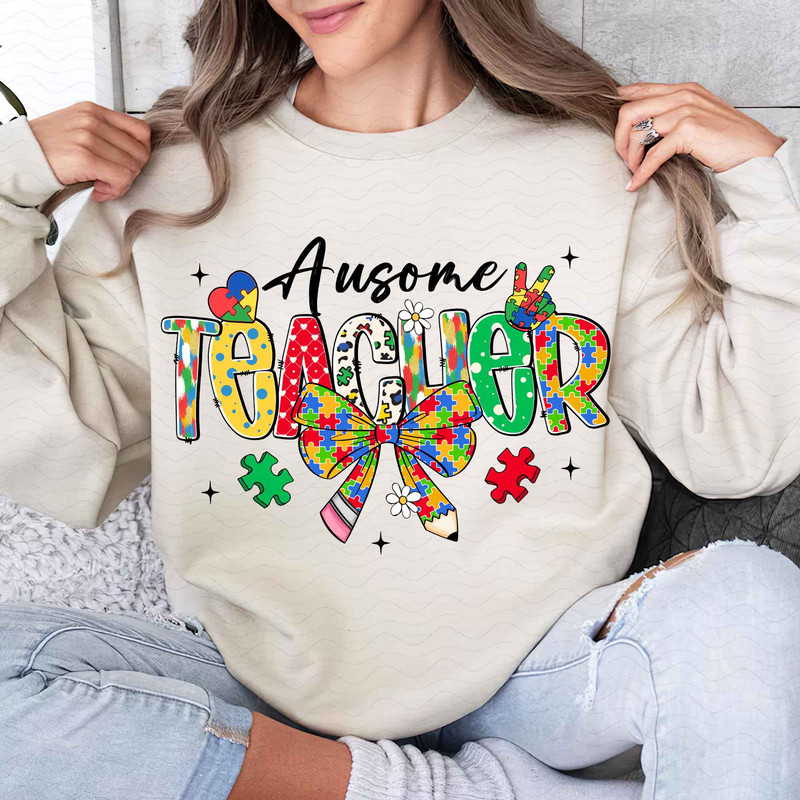 Teacher Autism Coquette Png Autism Teacher Png Autism Png Autism Month Png Speech Pathologist Png T 1