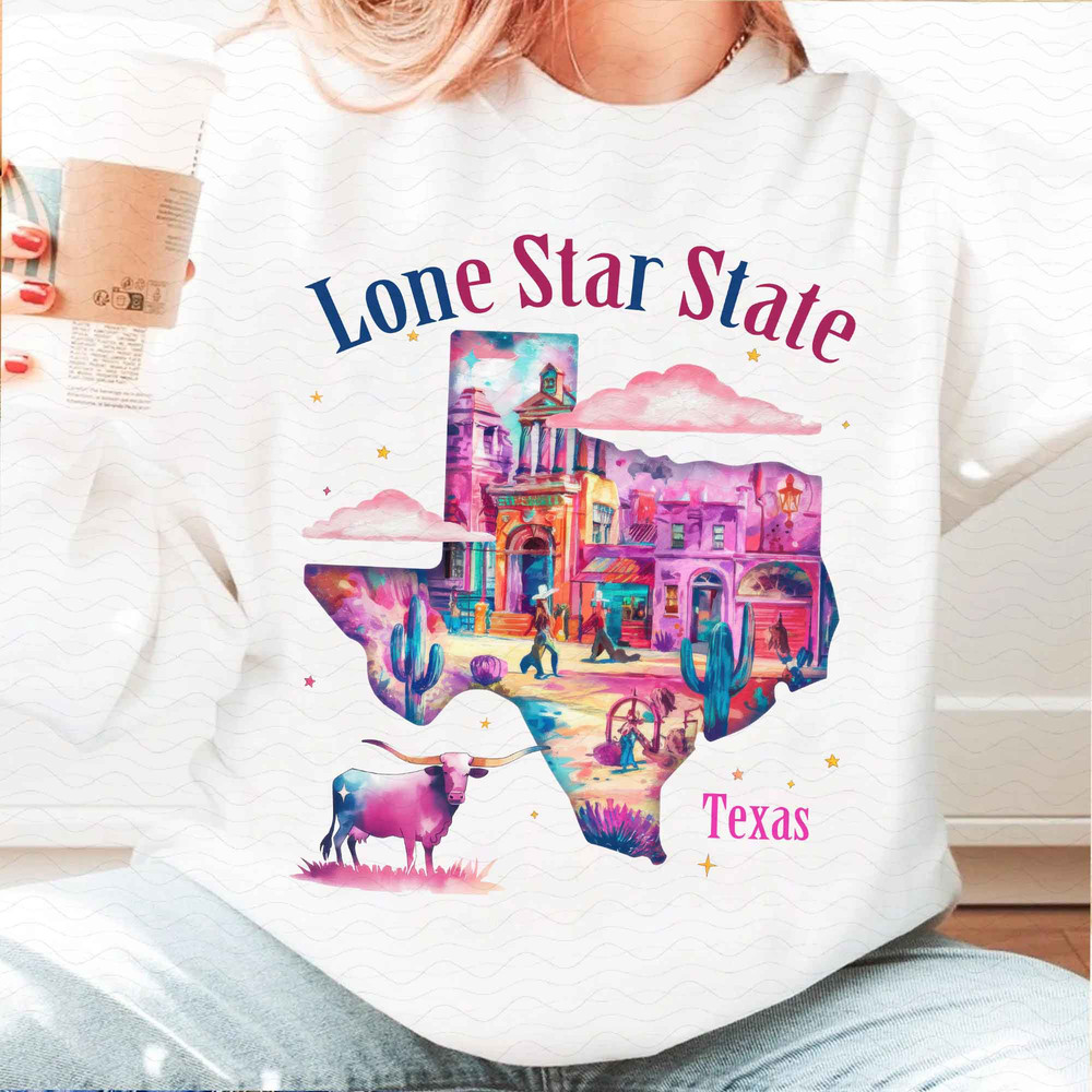 Texas Map Png Lone Star State Png Western Art Png Desert Scene Png Cactus Landscape Png Texas Pride 3