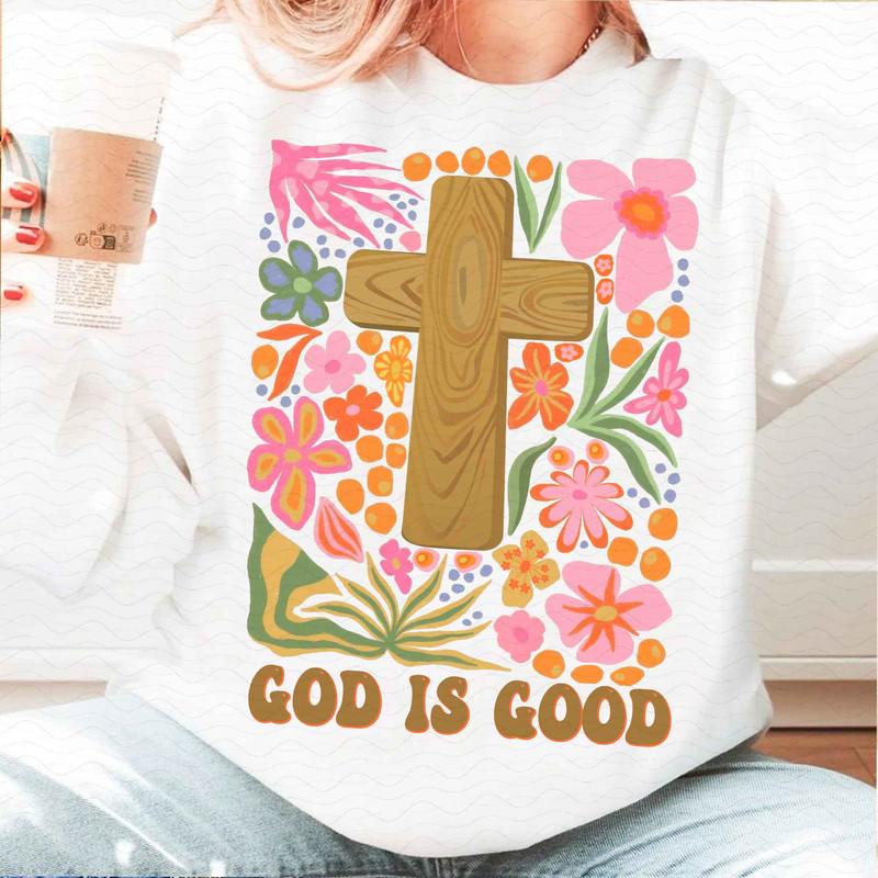God Is Good Png Boho Christian Floral Png Christian Mama Png Floral Mama Png Bible Verse Png Jesus 0