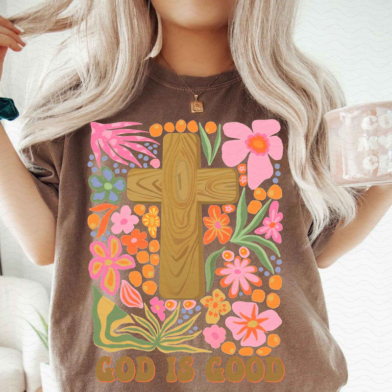 God Is Good Png Boho Christian Floral Png Christian Mama Png Floral Mama Png Bible Verse Png Jesus 1