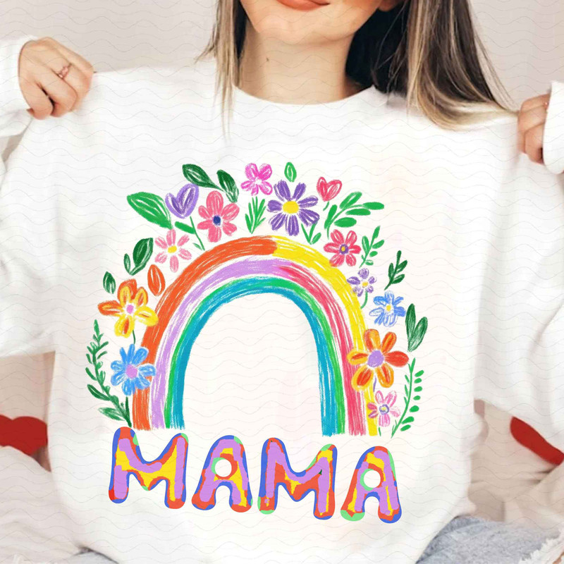 Preppy Floral Mama Png Mama Flower Png Preppy Mama Png Mama Floral Png Retro Mama Png Mama Png Moth 2