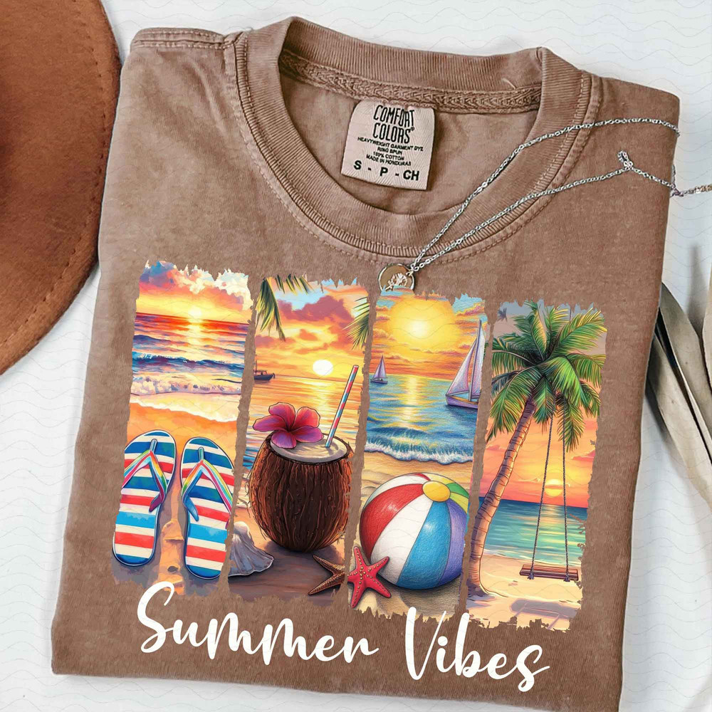 Summer Vibes PNG Summer Png Retro Summer Png Beach Png Hello Summer Png Summer Vacation Png Tropica 1