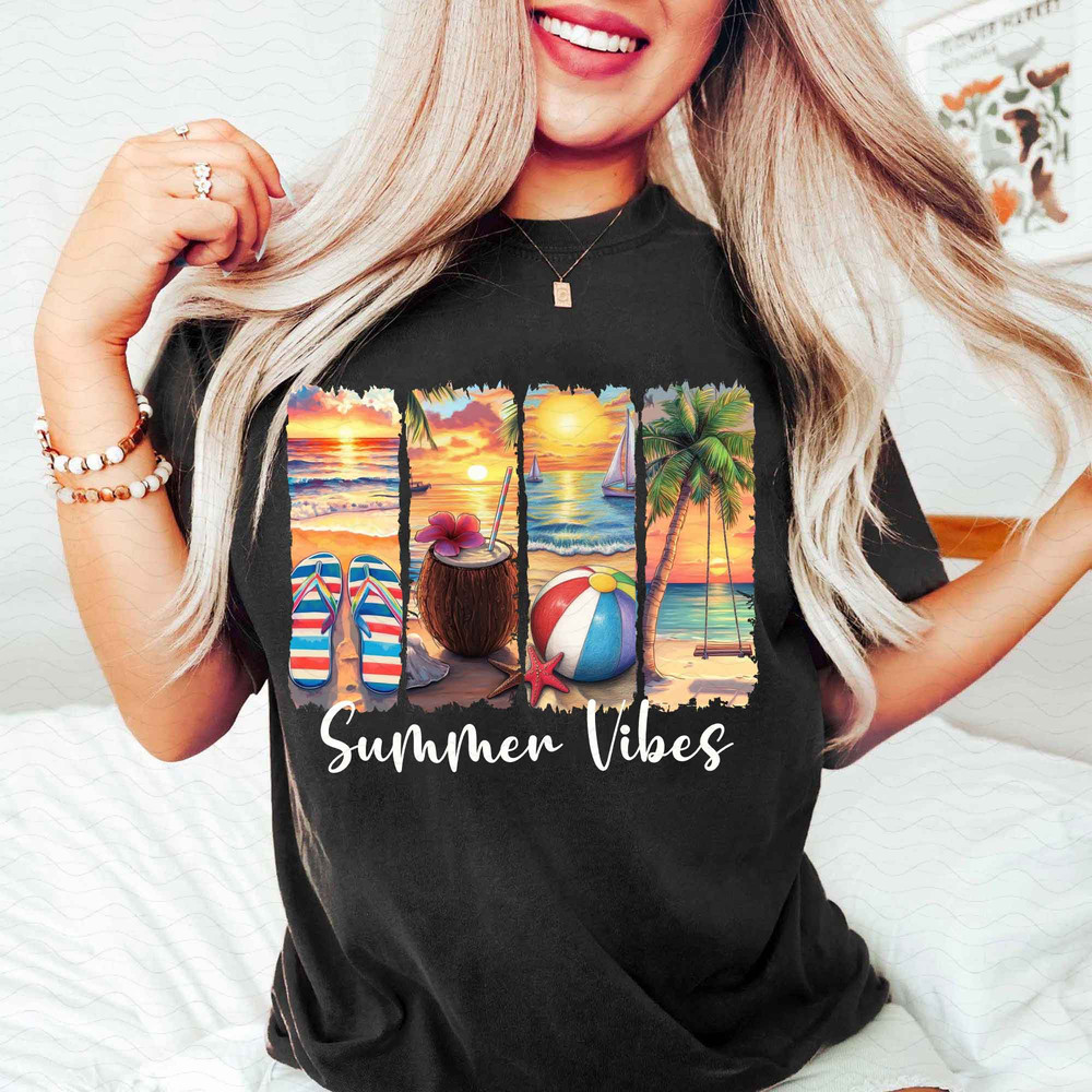 Summer Vibes PNG Summer Png Retro Summer Png Beach Png Hello Summer Png Summer Vacation Png Tropica 3