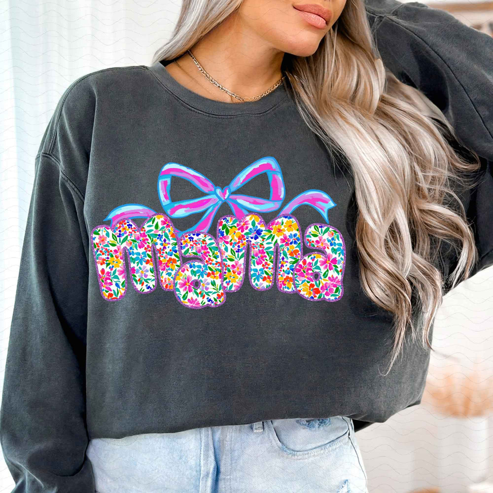 Preppy Mama Coquette Png Preppy Mama Flowers Png Varsity Mama Png Christian Png Gift For Mom Happy 0