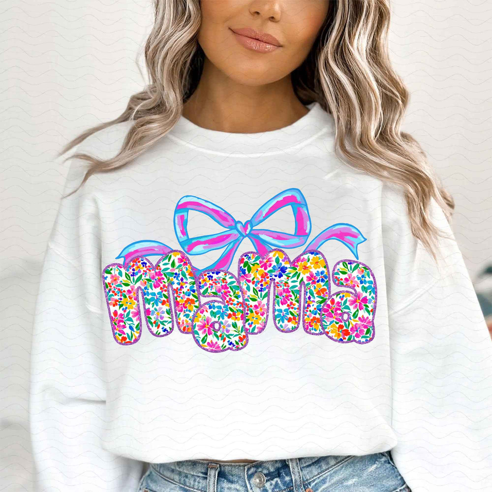 Preppy Mama Coquette Png Preppy Mama Flowers Png Varsity Mama Png Christian Png Gift For Mom Happy 1