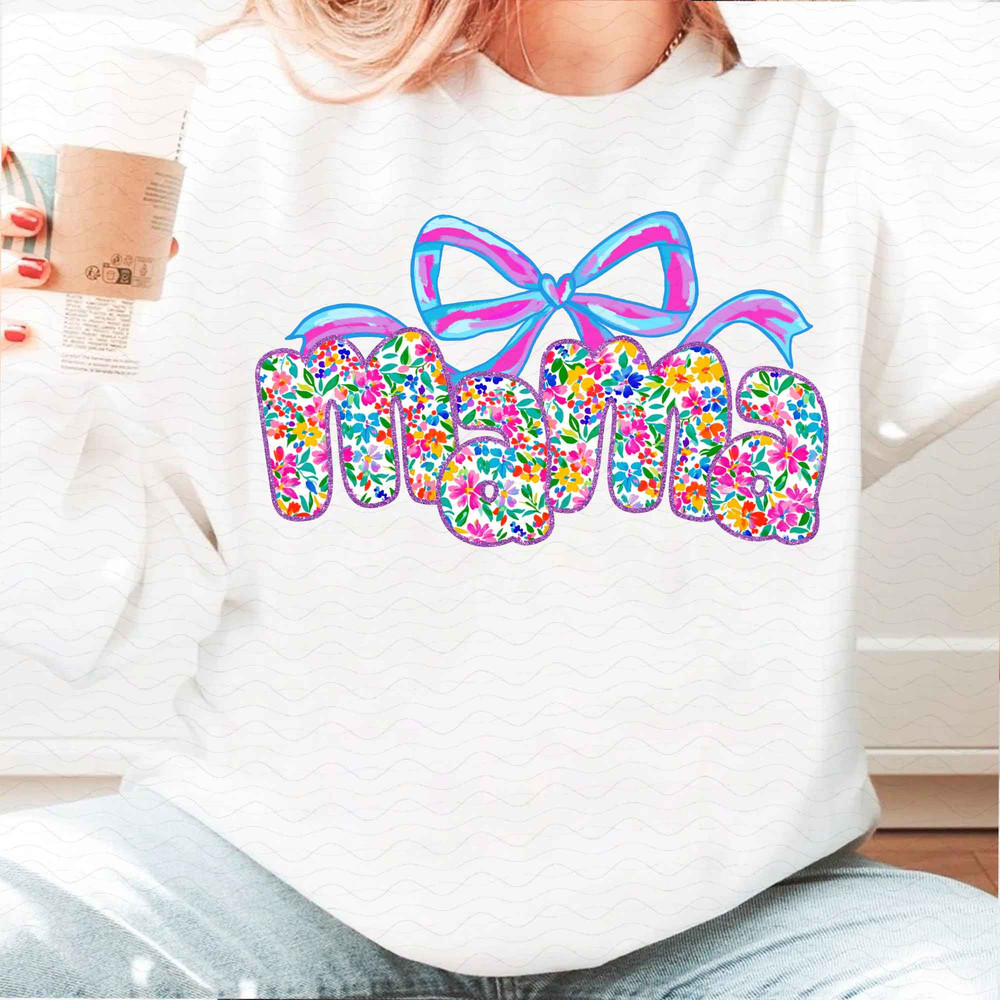 Preppy Mama Coquette Png Preppy Mama Flowers Png Varsity Mama Png Christian Png Gift For Mom Happy 3
