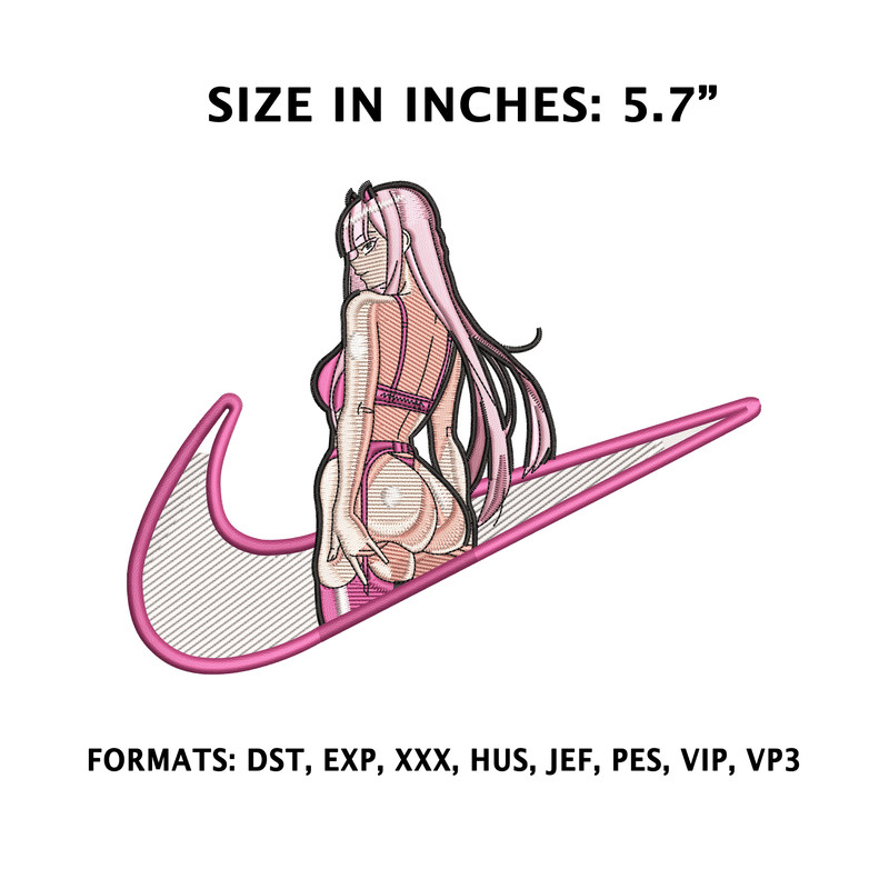 Zero Two Anime Embroidered Design 0