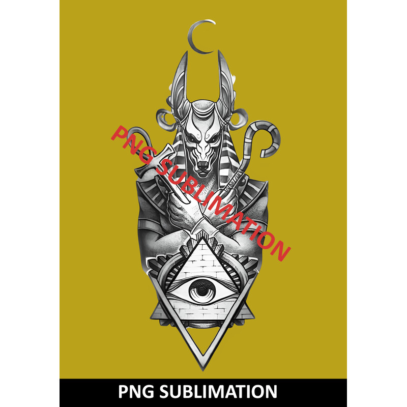 Egyptian Gods Anubis PNG Transparent Sublimation Design Spice Up Your Sublimation Projects 0