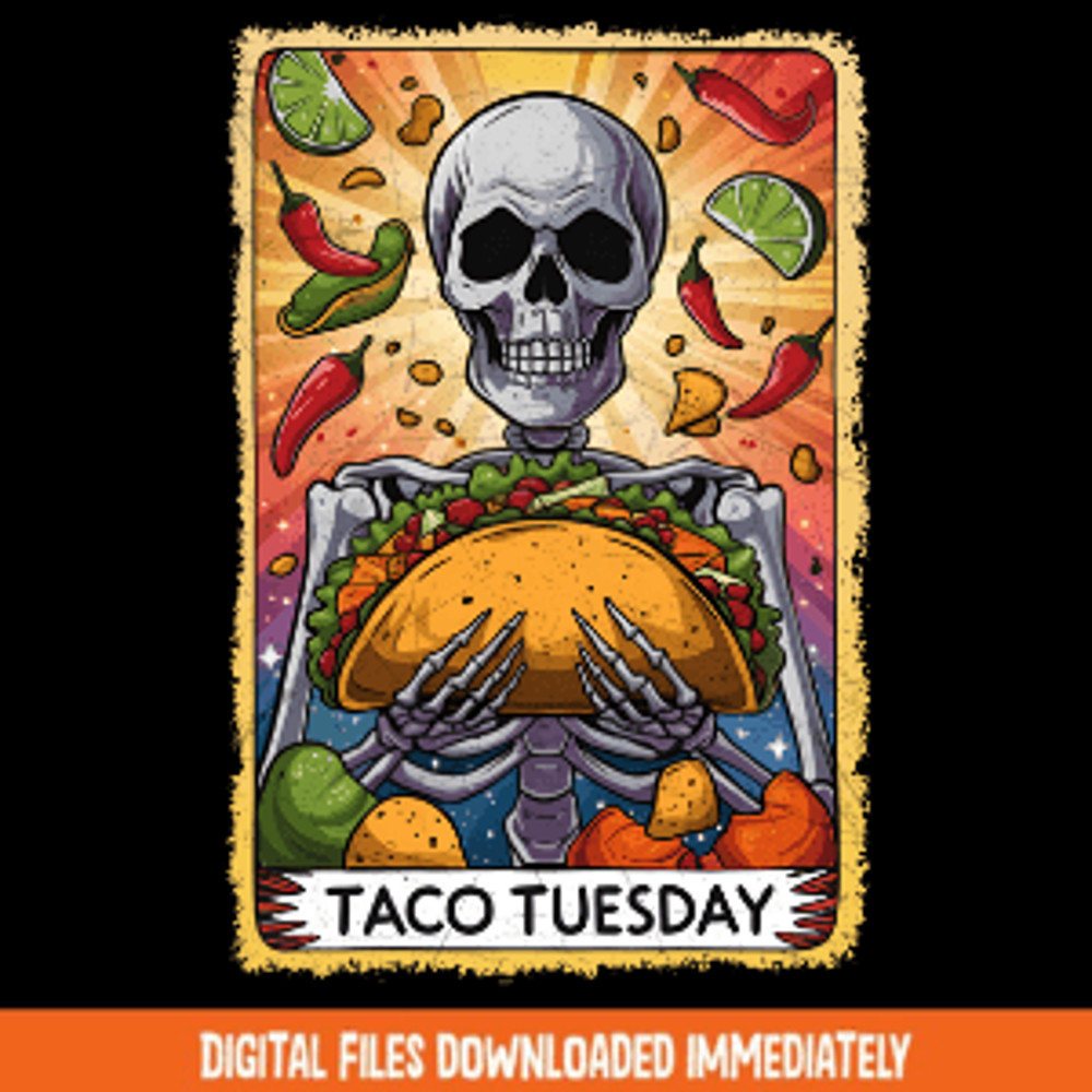 Skeleton Tarot Card Cinco De Mayo Tshirt 0