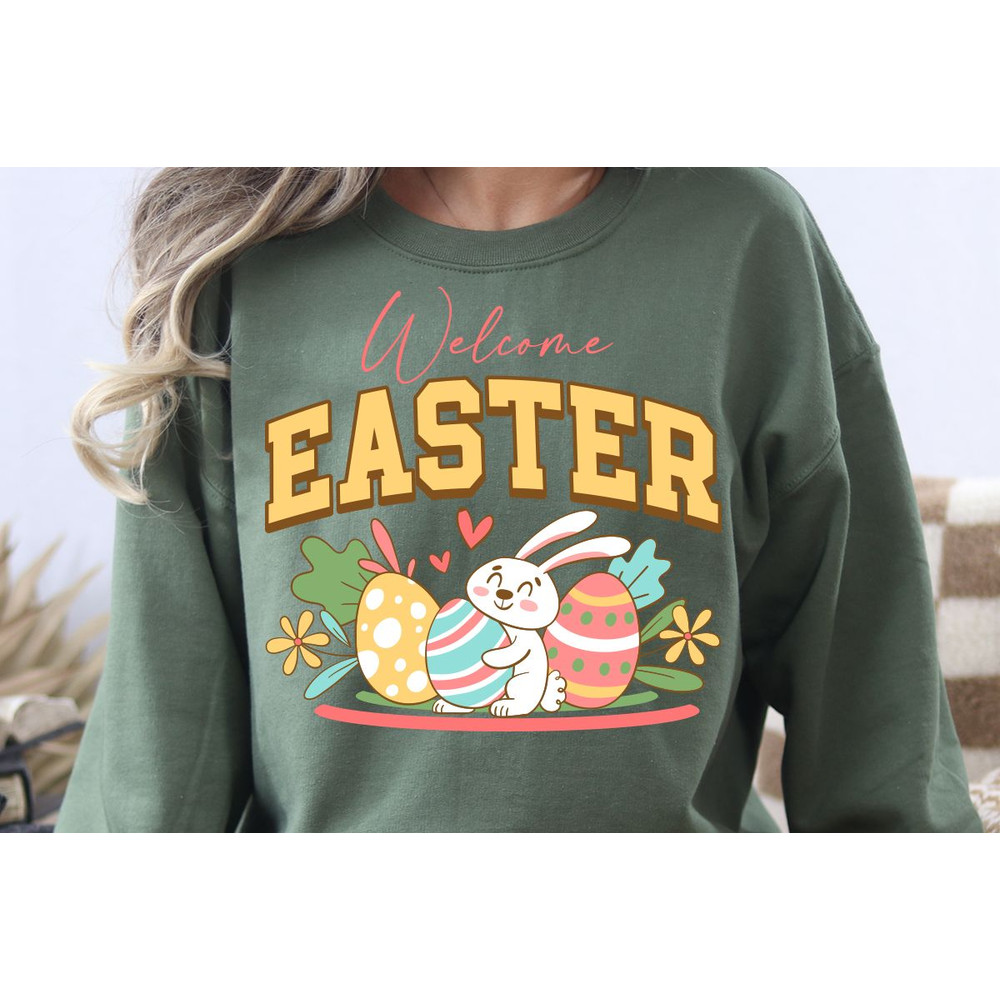 Happy Easter ShirtEaster Day ShirtWomens Easter ShirtEaster Bunny ShirtEaster Family Shirt 0