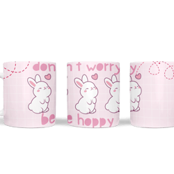 be hopppy mug wrap easter egg mug png sublimation design easter 11oz 15oz mug template png
