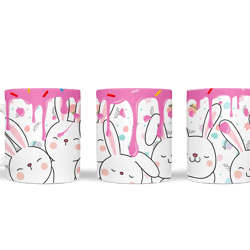 mug wrap bunny eggs pink easter png sublimation and cutting design easter 11oz 15oz coffee cup