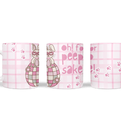 mug wrap easter peep sake wrap mug png sublimation and cutting design easter 11oz 15oz